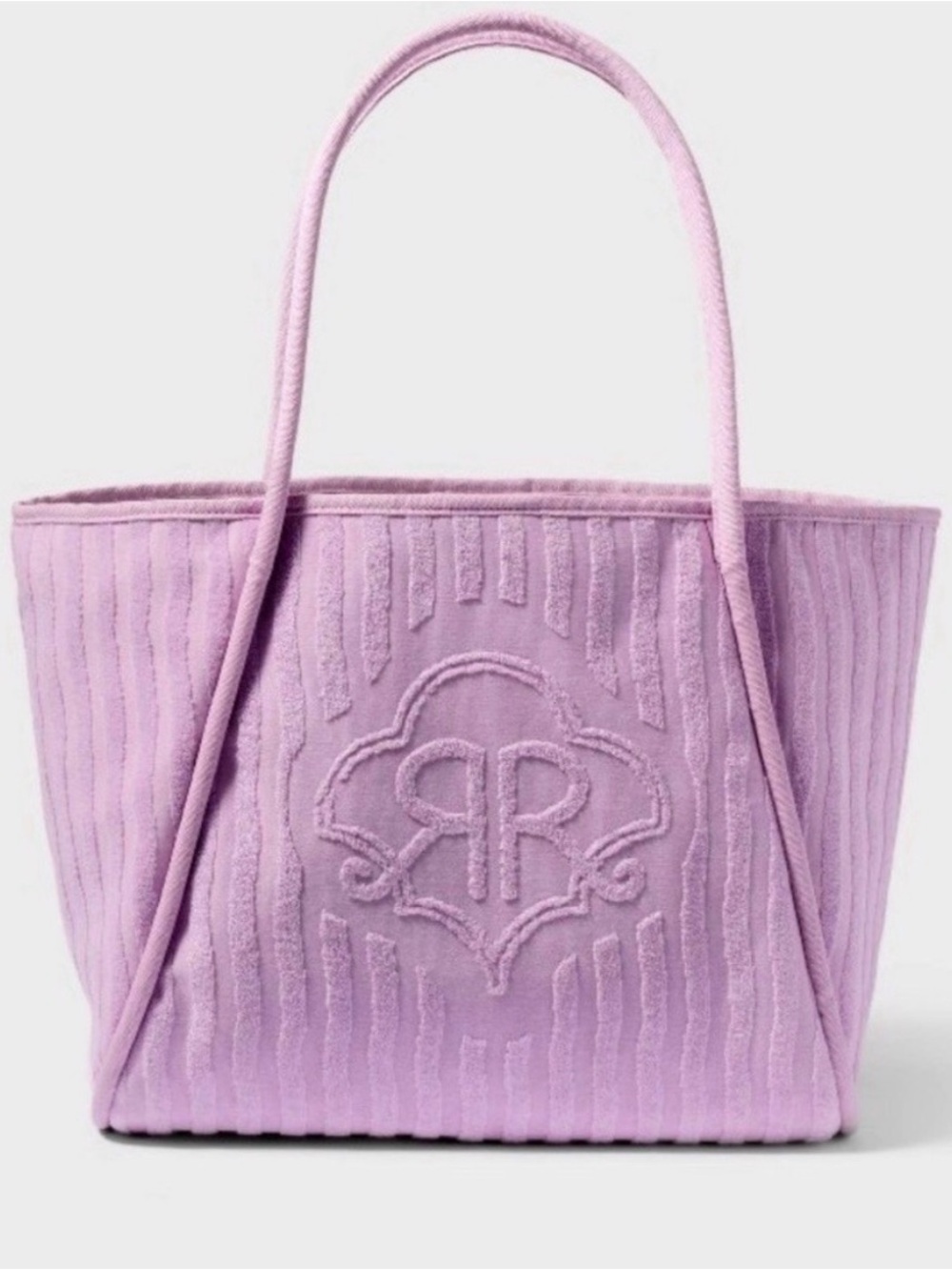 Roller Rabbit x Target Large Terry Beach Tote Bag Lavender Purple